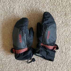 Dakine Sequioa Gore-Tex Snow Gloves Womens XS Black with zip Pockets